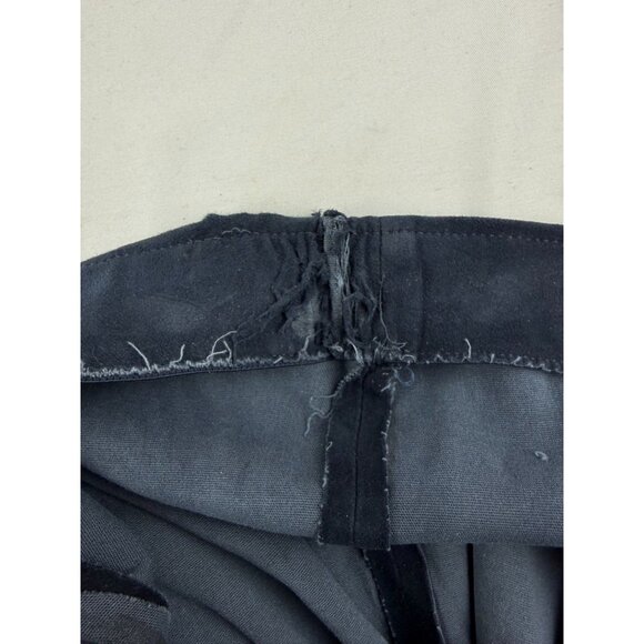 Vince Stretch Lamb Suede Split Hem Crop Pant in Navy Size M $1250 - Picture 7 of 11